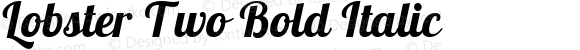 Lobster Two Bold Italic