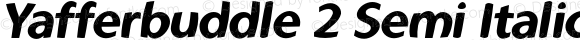 Yafferbuddle 2 Semi Italic