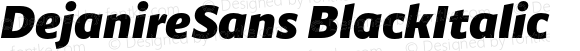 DejanireSans BlackItalic