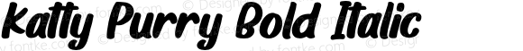 Katty Purry Bold Italic