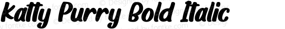 Katty Purry Bold Italic