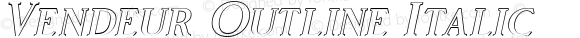 Vendeur Outline Italic