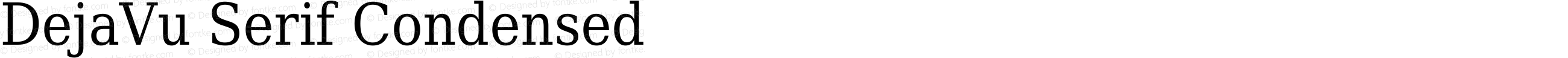 DejaVu Serif Condensed