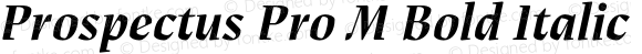 Prospectus Pro M Bold Italic