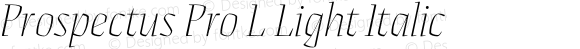 Prospectus Pro L Light Italic