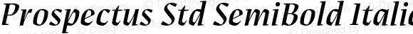 Prospectus Std SemiBold Italic