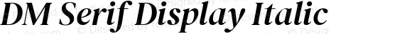 DM Serif Display Italic