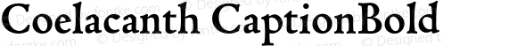 Coelacanth CaptionBold