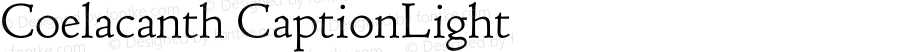 Coelacanth CaptionLight