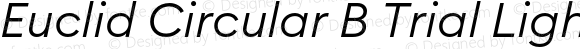 Euclid Circular B Trial Light Italic