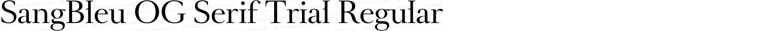 SangBleu OG Serif Trial Regular