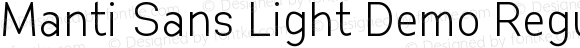 Manti Sans Light Demo Regular