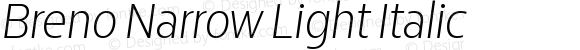 Breno Narrow Light Italic