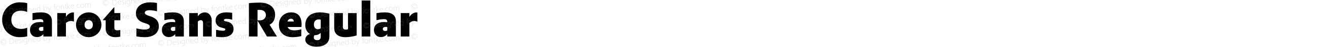 Carot Sans ExtraBold