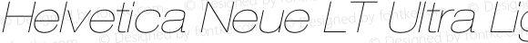 Helvetica Neue LT Ultra Light Extended Oblique
