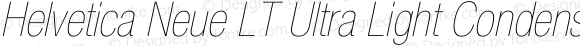 Helvetica Neue LT Ultra Light Condensed Oblique