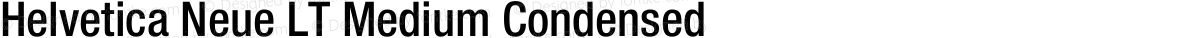Helvetica Neue LT Medium Condensed