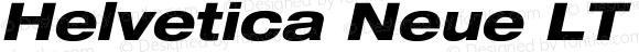 Helvetica Neue LT Heavy Extended Oblique