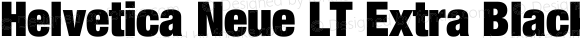 Helvetica Neue LT Extra Black Condensed