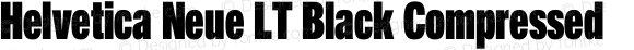 Helvetica Neue LT Black Compressed