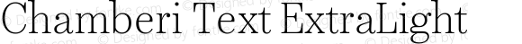 Chamberi Text ExtraLight