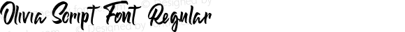 Olivia Script Font Regular