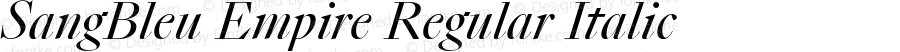 SangBleu Empire Italic