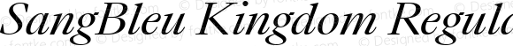 SangBleu Kingdom Regular Italic