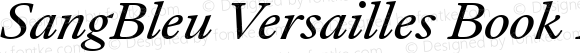 SangBleu Versailles Book Italic