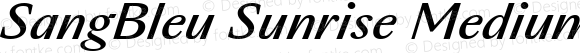 SangBleu Sunrise Medium Italic