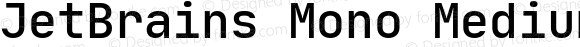 JetBrains Mono Medium Regular