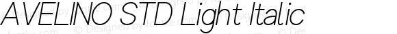 AVELINO STD Light Italic