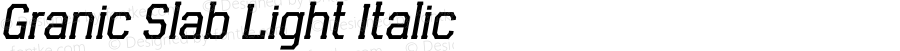 Granic Slab Light Italic