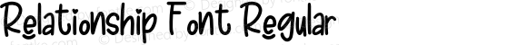 Relationship Font Regular