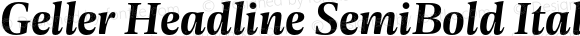 Geller Headline SemiBold Italic