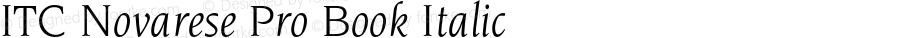 ITC Novarese Pro Book Italic