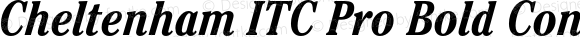 Cheltenham ITC Pro Bold Condensed Italic