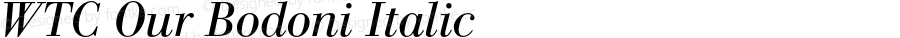 WTC Our Bodoni Italic