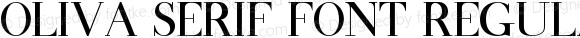 Oliva Serif Font Regular