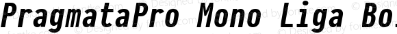 PragmataPro Mono Liga Bold Italic