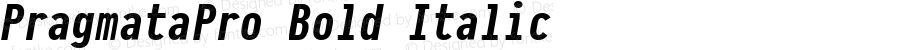 PragmataPro Bold Italic