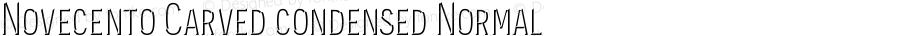 Novecento Carved condensed Normal