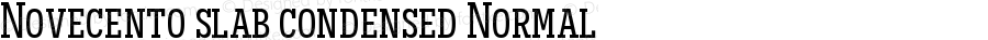 Novecento slab condensed Normal