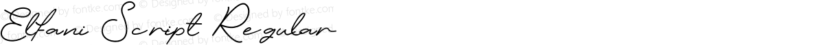 Elfani Script Regular