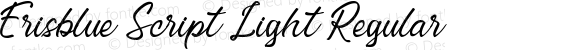 Erisblue Script Light Regular