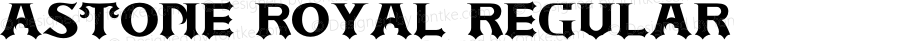 ASTONE ROYAL Regular Version 1.00;April 13, 2020;FontCreator 12.0.0.2567 64-bit