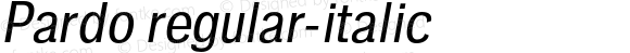 Pardo regular-italic