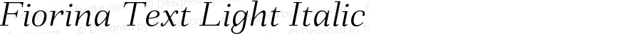 FiorinaText-LightItalic