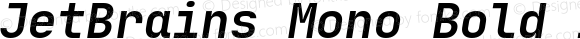 JetBrains Mono Bold Italic