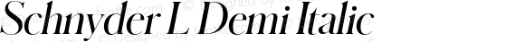 Schnyder L Demi Italic